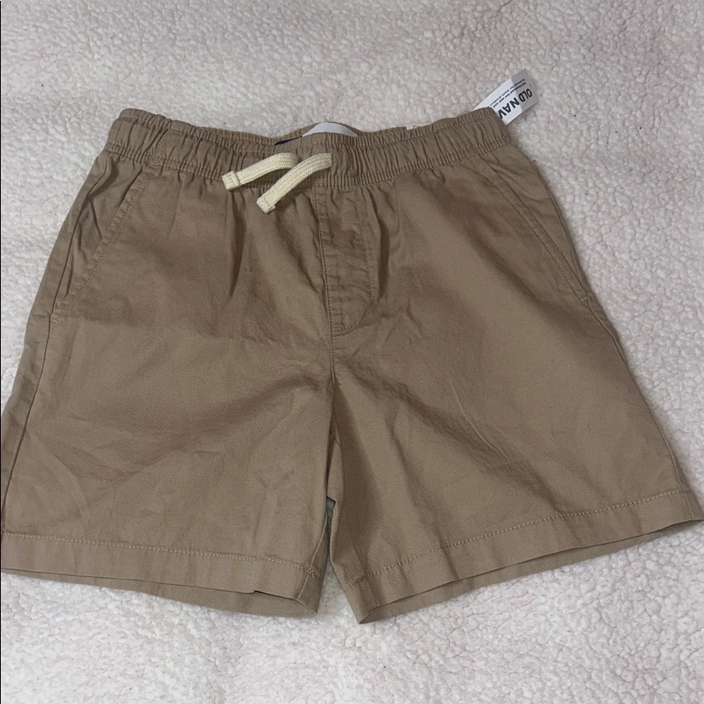 Old Navy Tan Elastic Waist Relaxed Fit Shorts